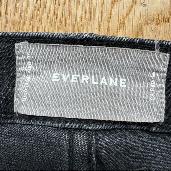 EVERLANE HIGH RISE SKINNY JEANS WASHED Black Denim -28 - Picture 8 of 17